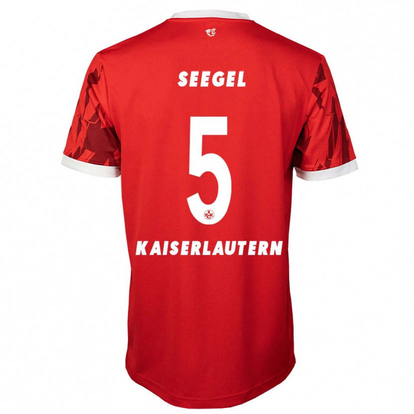 Danxen Kinderen Mika Seegel #5 Rood Wit Thuisshirt Thuistenue 2025/26 T-Shirt