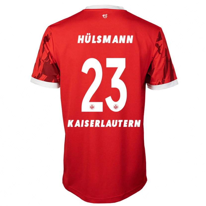 Danxen Kinderen Randy Hülsmann #23 Rood Wit Thuisshirt Thuistenue 2025/26 T-Shirt