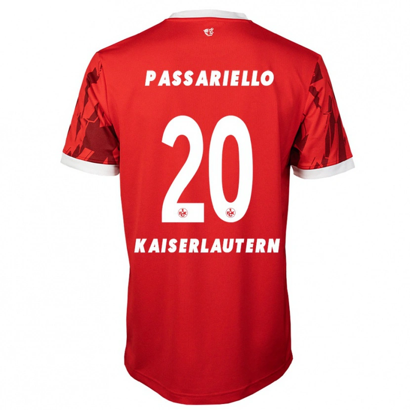 Danxen Kinderen Federico Passariello #20 Rood Wit Thuisshirt Thuistenue 2025/26 T-Shirt