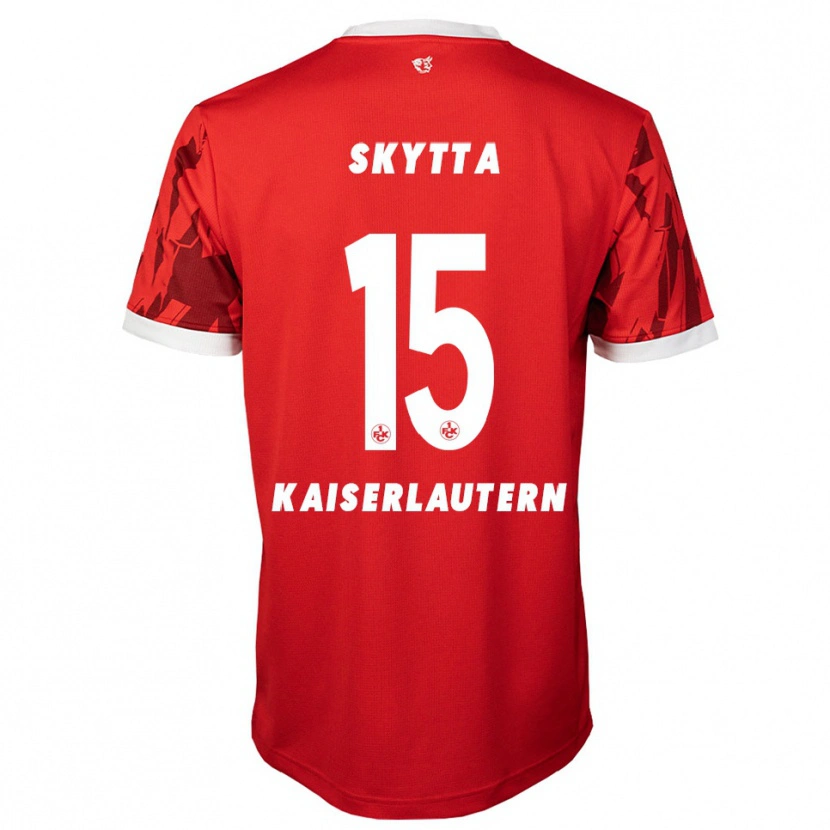 Danxen Kinderen Naatan Skyttä #15 Rood Wit Thuisshirt Thuistenue 2025/26 T-Shirt