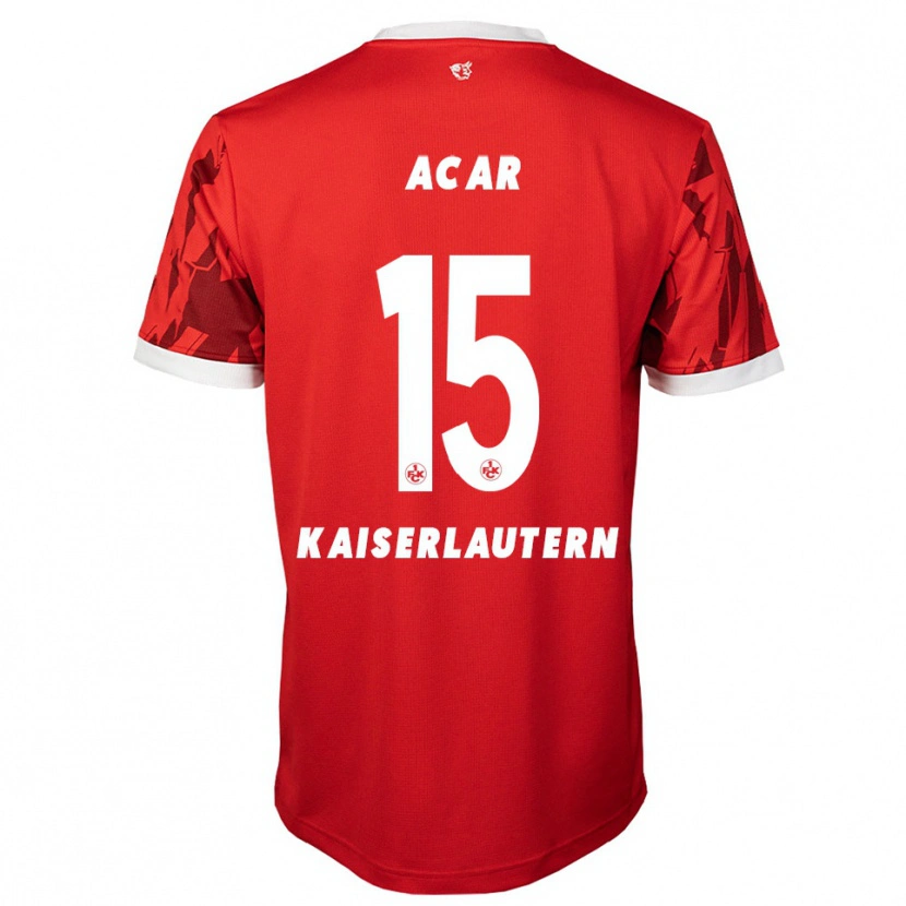 Danxen Kinderen Samet Acar #15 Rood Wit Thuisshirt Thuistenue 2025/26 T-Shirt