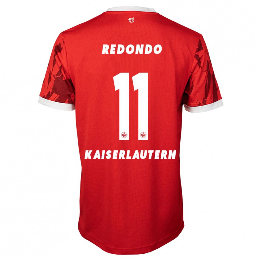 Danxen Kinderen Kenny-Prince Redondo #11 Rood Wit Thuisshirt Thuistenue 2025/26 T-Shirt