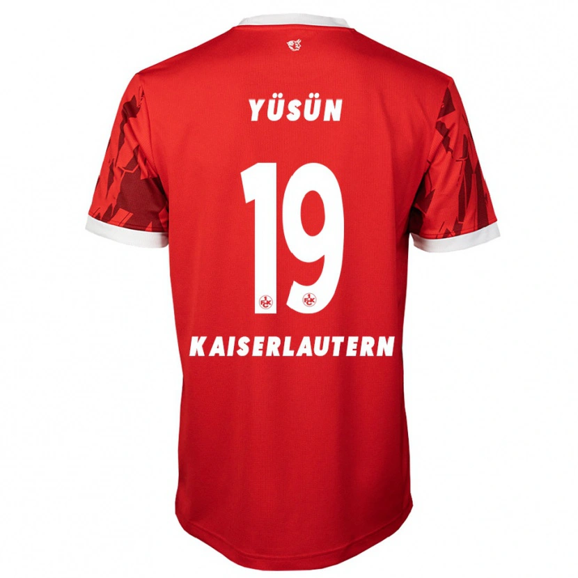 Danxen Kinderen Marvin Yüsün #19 Rood Wit Thuisshirt Thuistenue 2025/26 T-Shirt