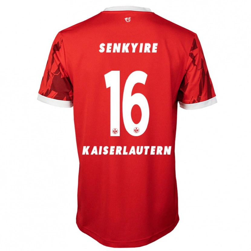 Danxen Kinderen Benny Senkyire #16 Rood Wit Thuisshirt Thuistenue 2025/26 T-Shirt