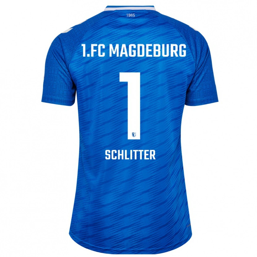Danxen Kinderen Tom Schlitter #1 Blauw Wit Thuisshirt Thuistenue 2025/26 T-Shirt
