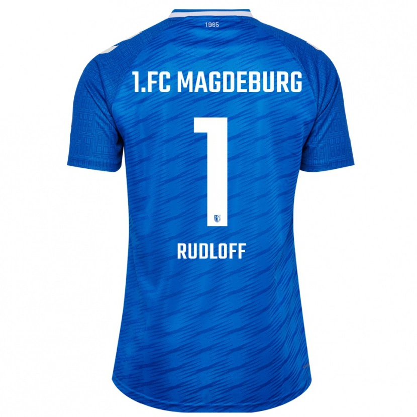 Danxen Kinderen Florentine Rudloff #1 Blauw Wit Thuisshirt Thuistenue 2025/26 T-Shirt