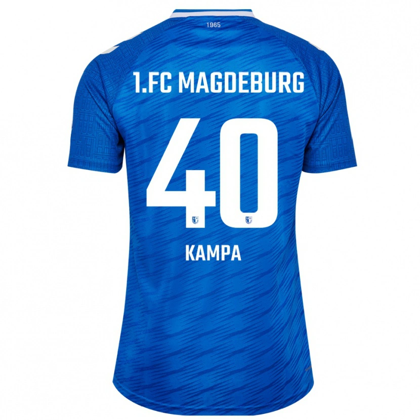Danxen Kinderen Robert Kampa #40 Blauw Wit Thuisshirt Thuistenue 2025/26 T-Shirt
