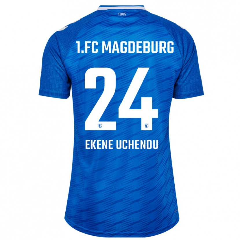 Danxen Kinderen Esposito Ekene Uchendu #24 Blauw Wit Thuisshirt Thuistenue 2025/26 T-Shirt