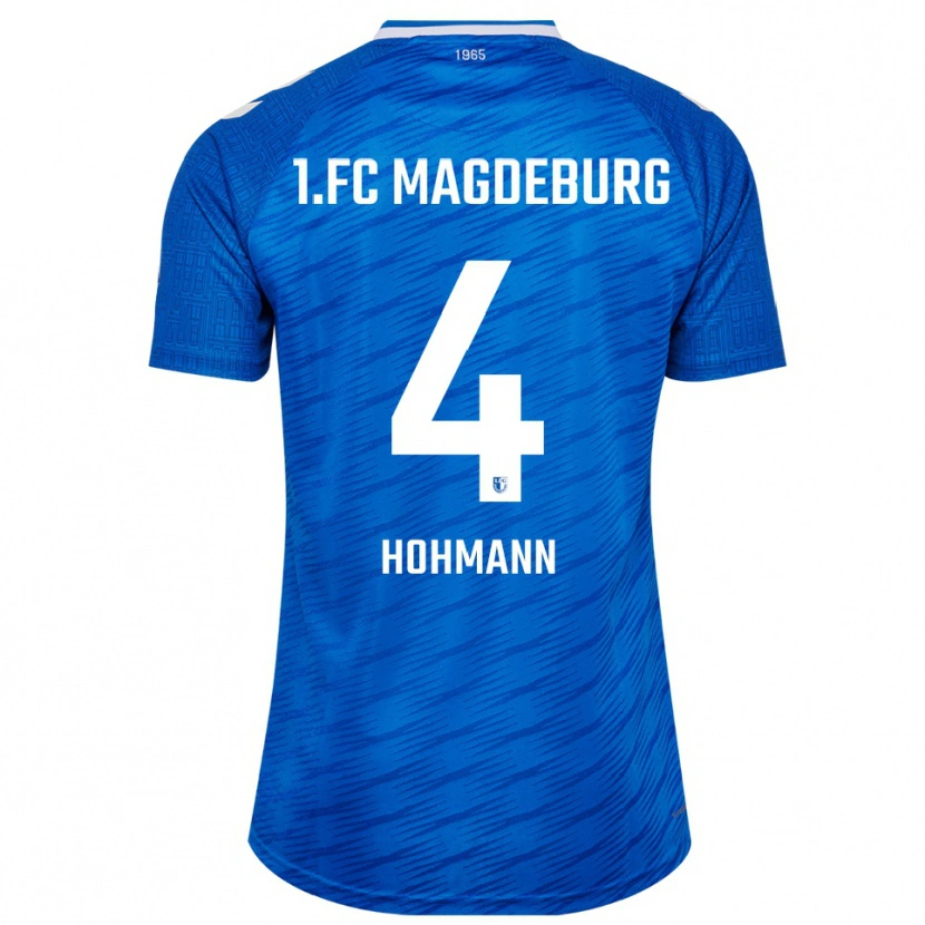 Danxen Kinderen Malte Hohmann #4 Blauw Wit Thuisshirt Thuistenue 2025/26 T-Shirt