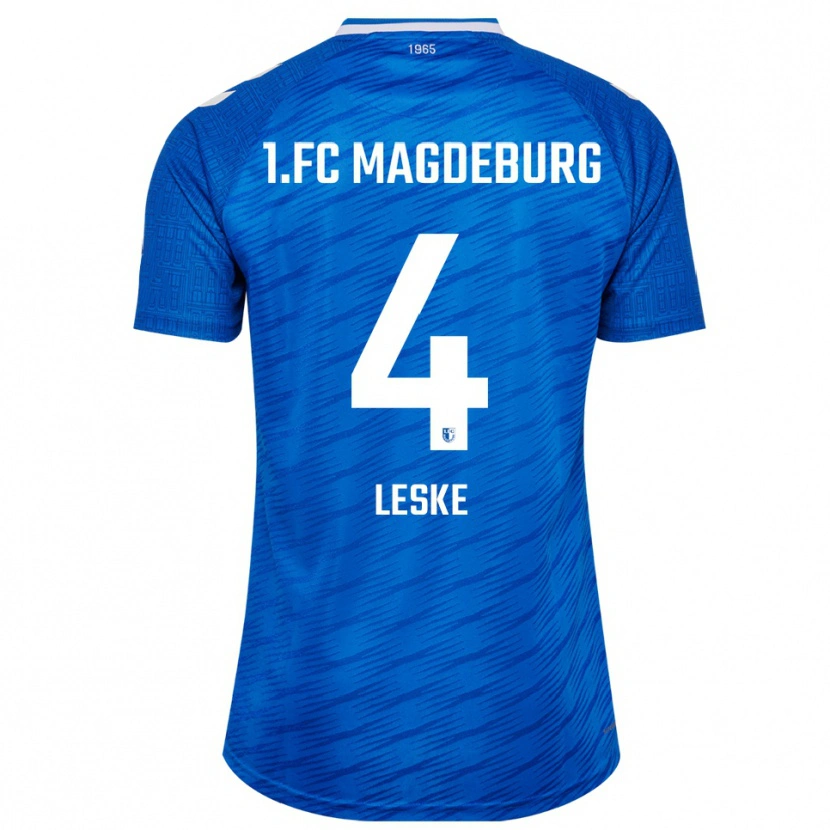 Danxen Kinderen Jona Leske #4 Blauw Wit Thuisshirt Thuistenue 2025/26 T-Shirt