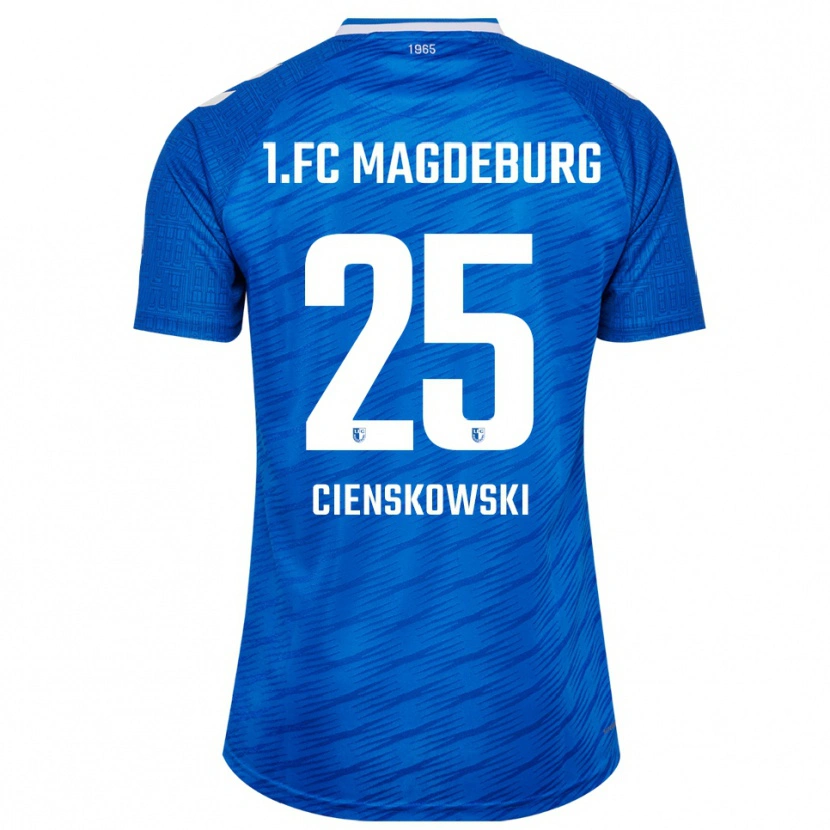 Danxen Kinderen Amy Cienskowski #25 Blauw Wit Thuisshirt Thuistenue 2025/26 T-Shirt