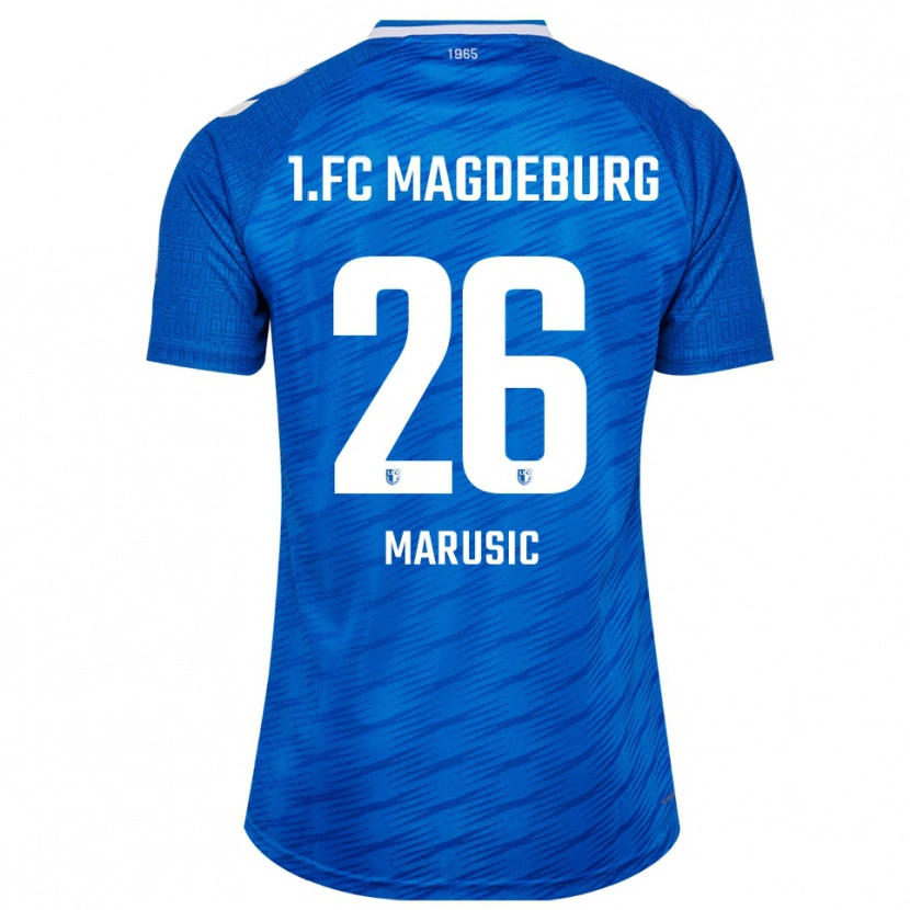 Danxen Kinderen Aleksa Marusic #26 Blauw Wit Thuisshirt Thuistenue 2025/26 T-Shirt