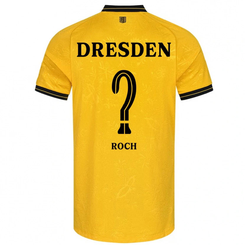 Danxen Kinderen Kasmodiah Roch #0 Geel Zwart Thuisshirt Thuistenue 2025/26 T-Shirt