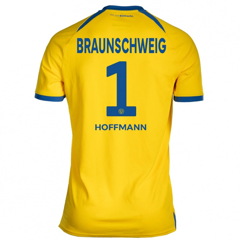 Danxen Kinderen Ron-Thorben Hoffmann #1 Geel Blauw Thuisshirt Thuistenue 2025/26 T-Shirt