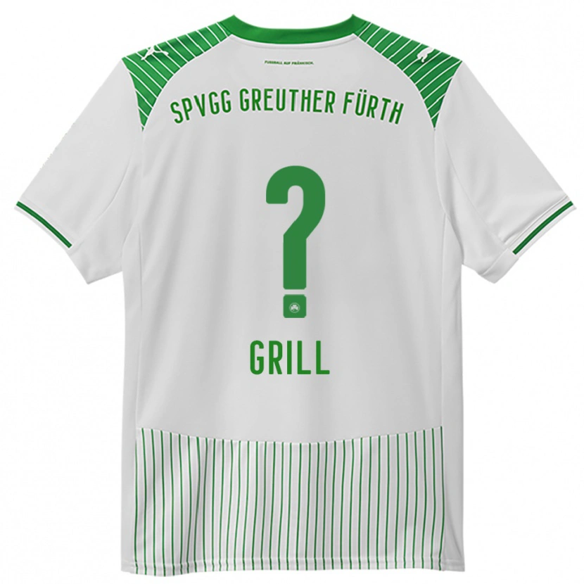 Danxen Kinderen Elena Grill #0 Wit Groen Thuisshirt Thuistenue 2025/26 T-Shirt