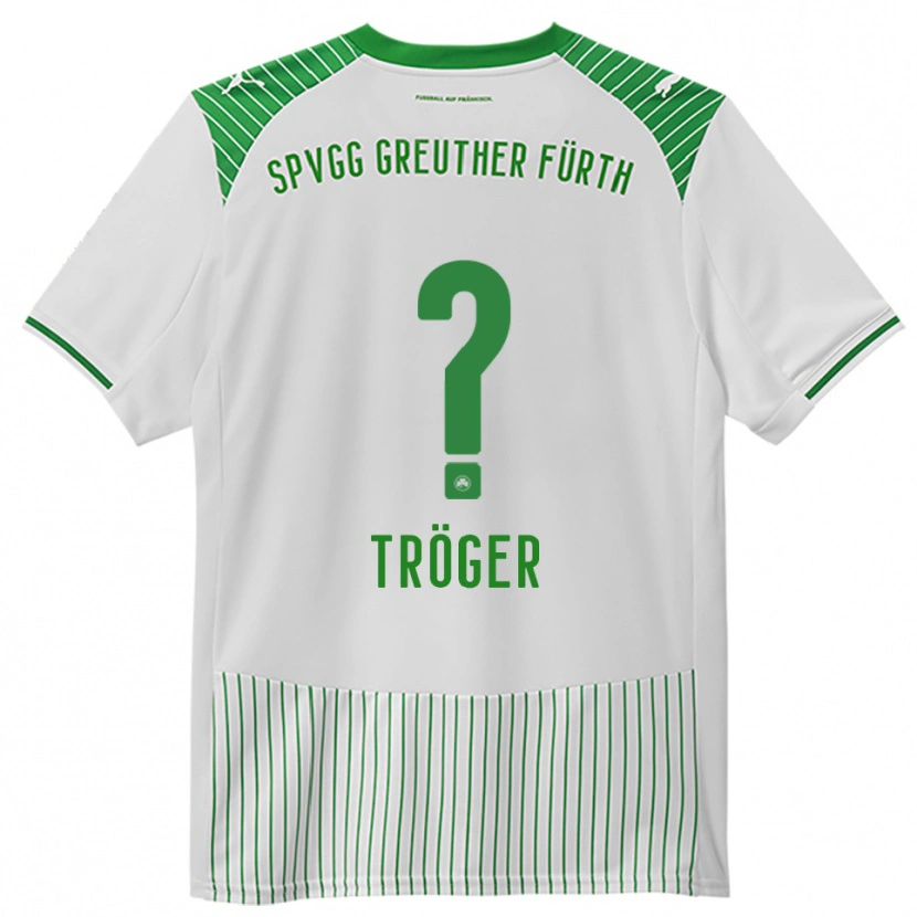 Danxen Kinderen Juliane Tröger #0 Wit Groen Thuisshirt Thuistenue 2025/26 T-Shirt