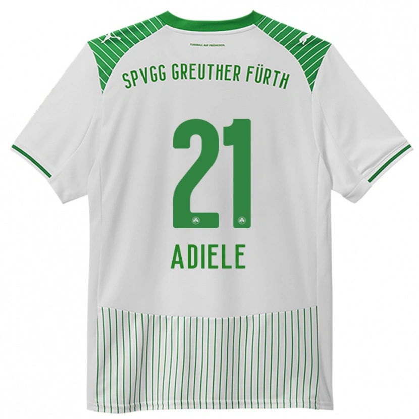 Danxen Kinderen Raphael Adiele #21 Wit Groen Thuisshirt Thuistenue 2025/26 T-Shirt