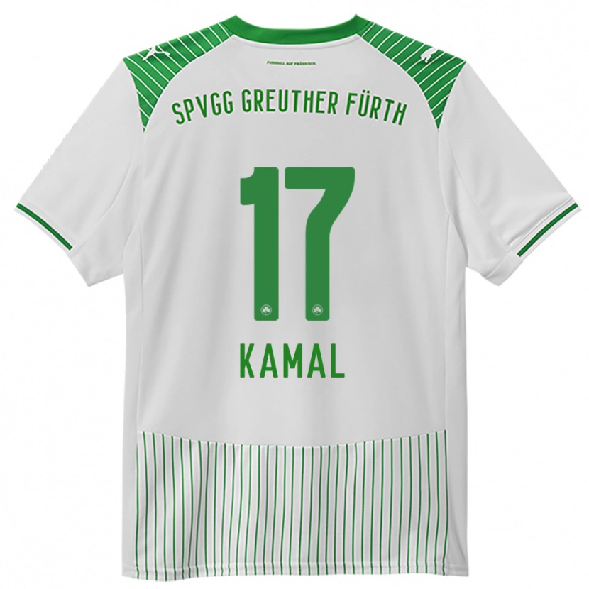 Danxen Kinderen Fadl Kamal #17 Wit Groen Thuisshirt Thuistenue 2025/26 T-Shirt