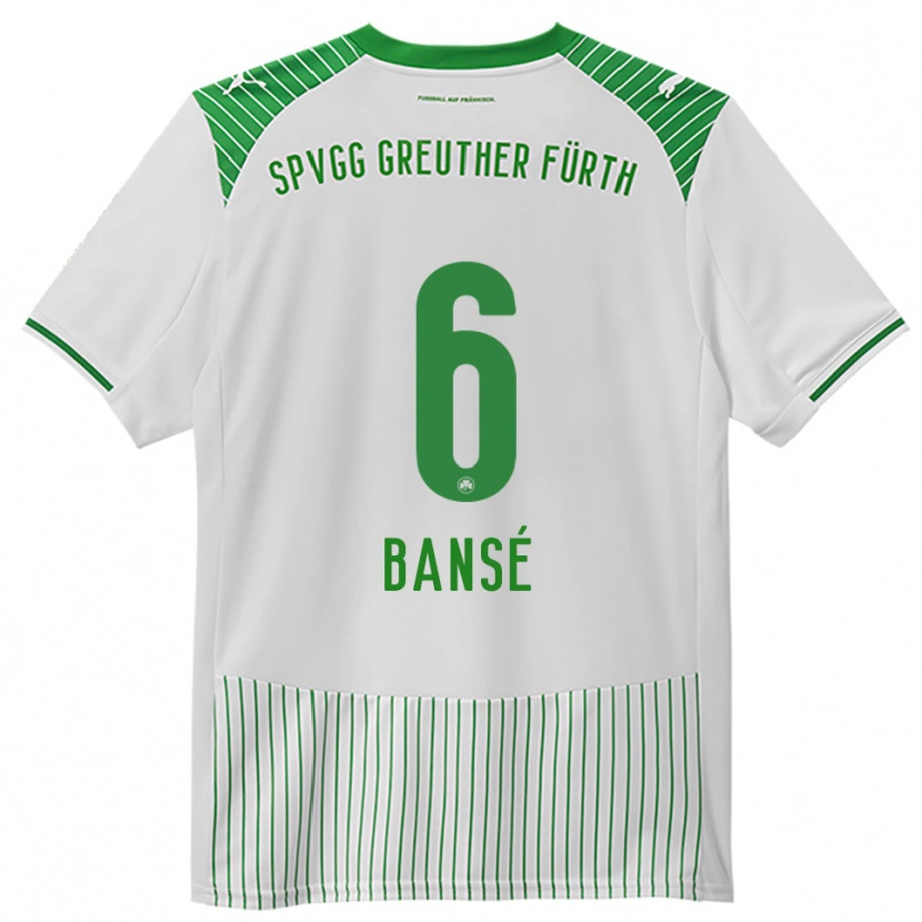 Danxen Kinderen Sacha Bansé #6 Wit Groen Thuisshirt Thuistenue 2025/26 T-Shirt
