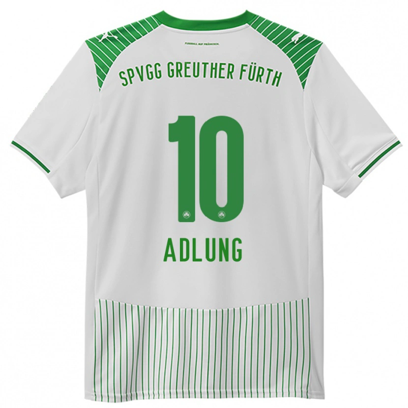 Danxen Kinderen Daniel Adlung #10 Wit Groen Thuisshirt Thuistenue 2025/26 T-Shirt