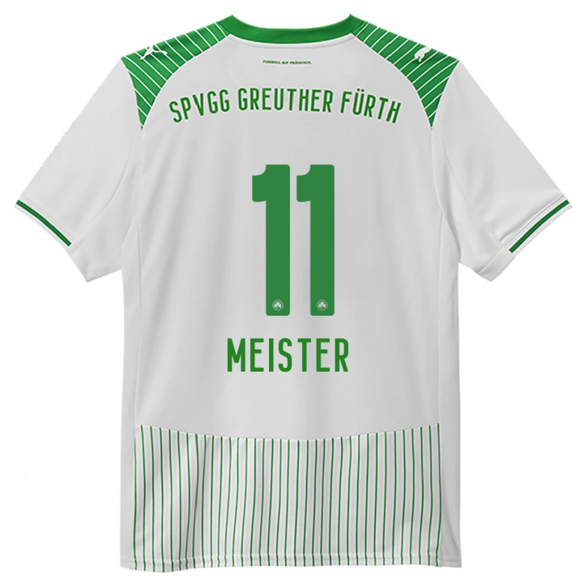 Danxen Kinderen Christoph Meister #11 Wit Groen Thuisshirt Thuistenue 2025/26 T-Shirt