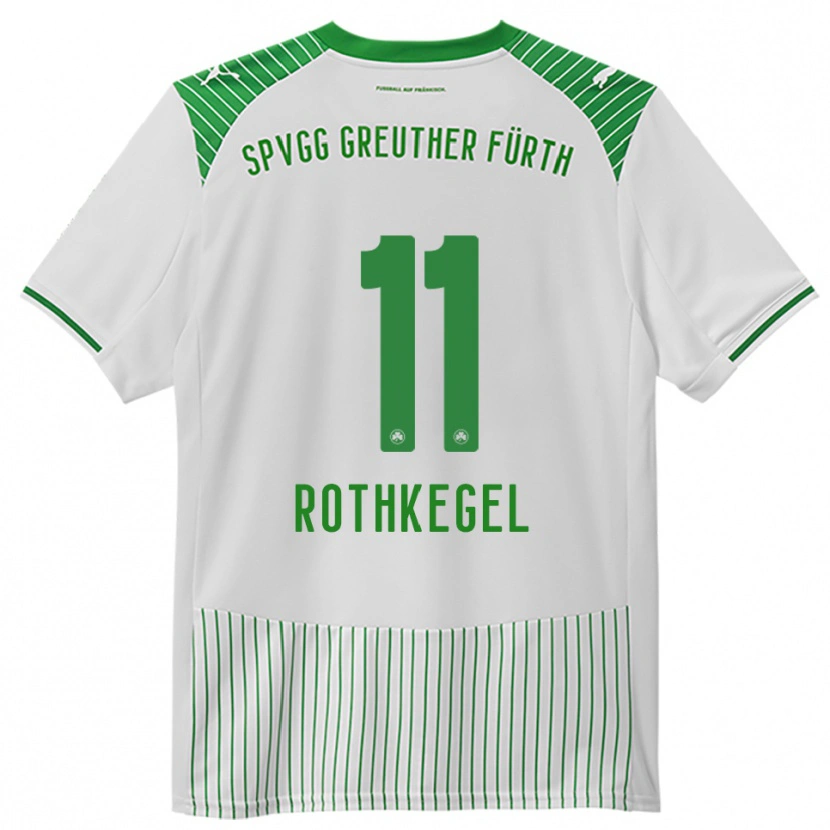 Danxen Kinderen Henri Rothkegel #11 Wit Groen Thuisshirt Thuistenue 2025/26 T-Shirt