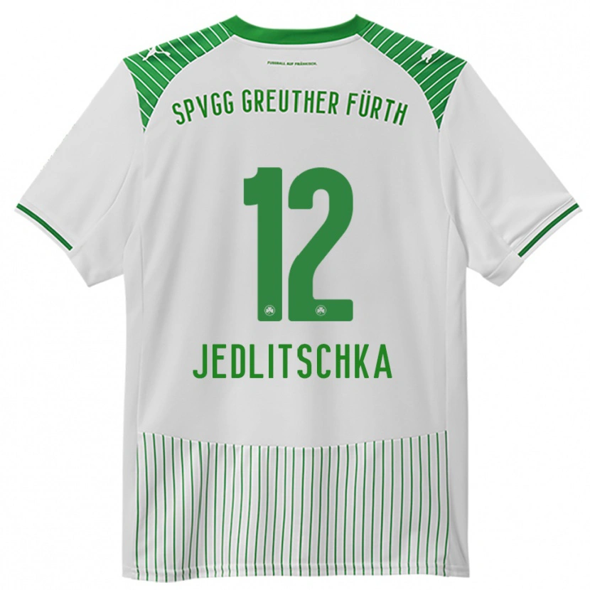 Danxen Kinderen Moritz Jedlitschka #12 Wit Groen Thuisshirt Thuistenue 2025/26 T-Shirt