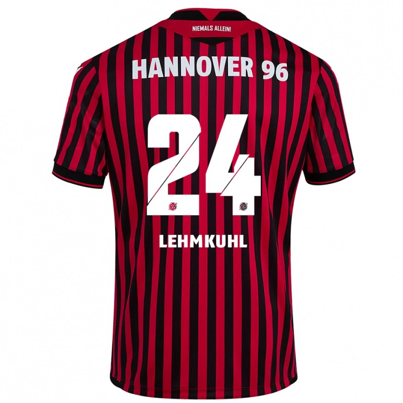 Danxen Kinderen Camillo Lehmkuhl #24 Rood Zwart Thuisshirt Thuistenue 2025/26 T-Shirt