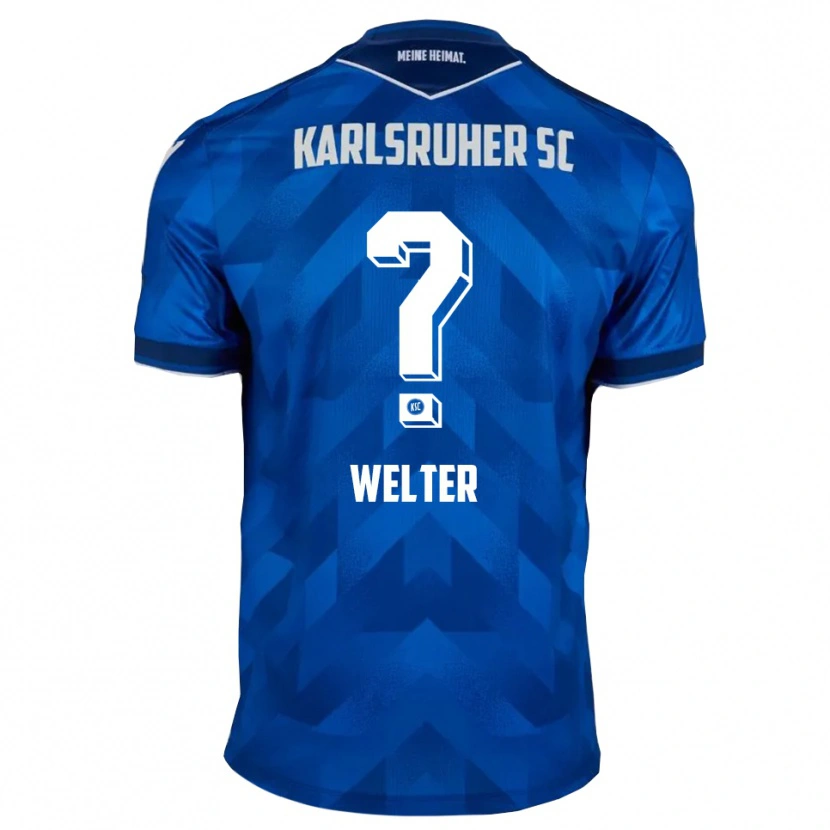 Danxen Kinderen Scott Welter #0 Blauw Wit Thuisshirt Thuistenue 2025/26 T-Shirt