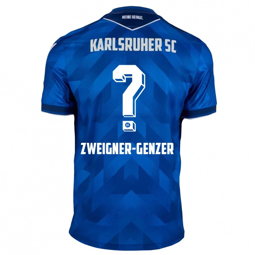 Danxen Kinderen Melissa Zweigner-Genzer #0 Blauw Wit Thuisshirt Thuistenue 2025/26 T-Shirt