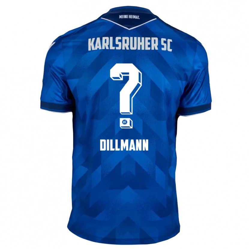 Danxen Kinderen Mathilda Dillmann #0 Blauw Wit Thuisshirt Thuistenue 2025/26 T-Shirt