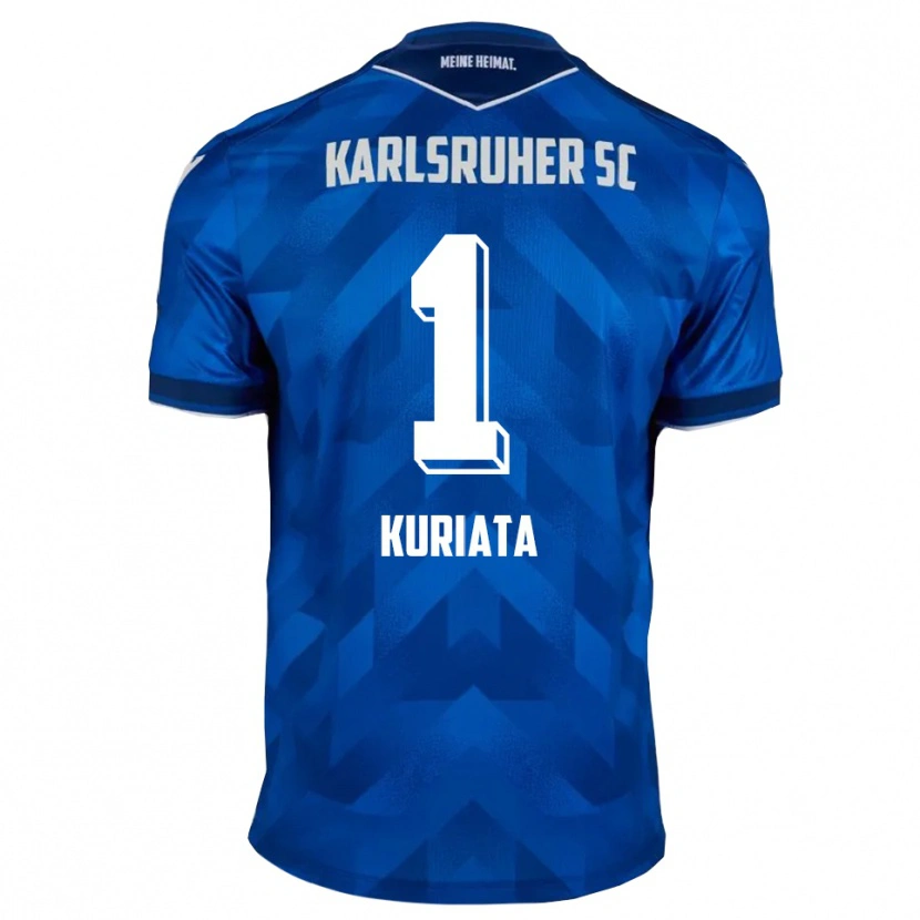 Danxen Kinderen Malik Kuriata #1 Blauw Wit Thuisshirt Thuistenue 2025/26 T-Shirt
