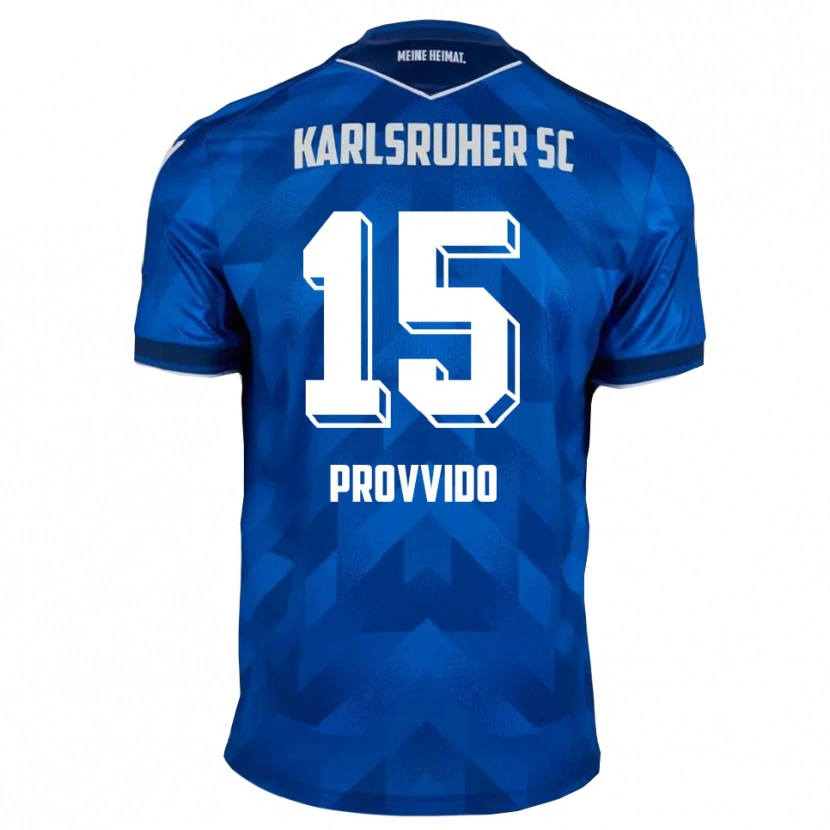 Danxen Kinderen Luca Provvido #15 Blauw Wit Thuisshirt Thuistenue 2025/26 T-Shirt