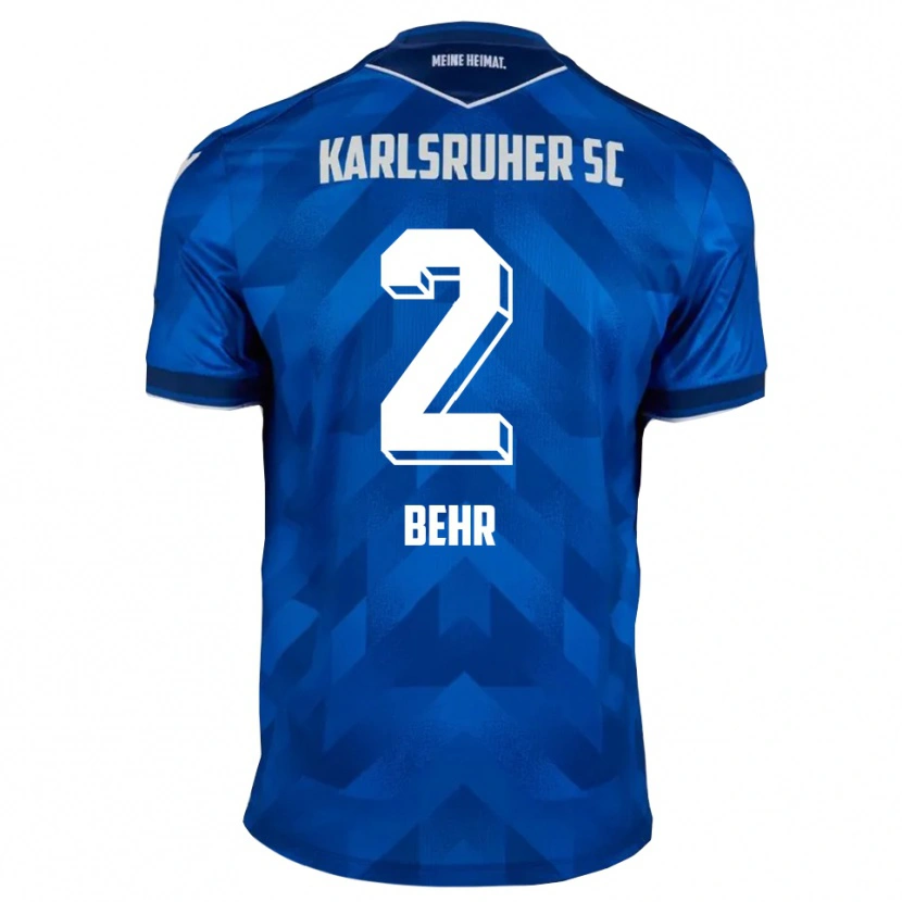 Danxen Kinderen Niklas Behr #2 Blauw Wit Thuisshirt Thuistenue 2025/26 T-Shirt