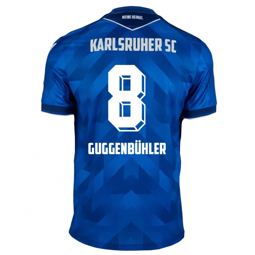 Danxen Kinderen Simon Guggenbühler #8 Blauw Wit Thuisshirt Thuistenue 2025/26 T-Shirt