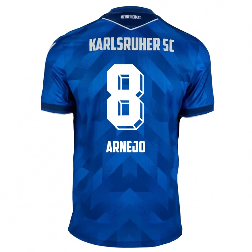Danxen Kinderen Diego Arnejo #8 Blauw Wit Thuisshirt Thuistenue 2025/26 T-Shirt