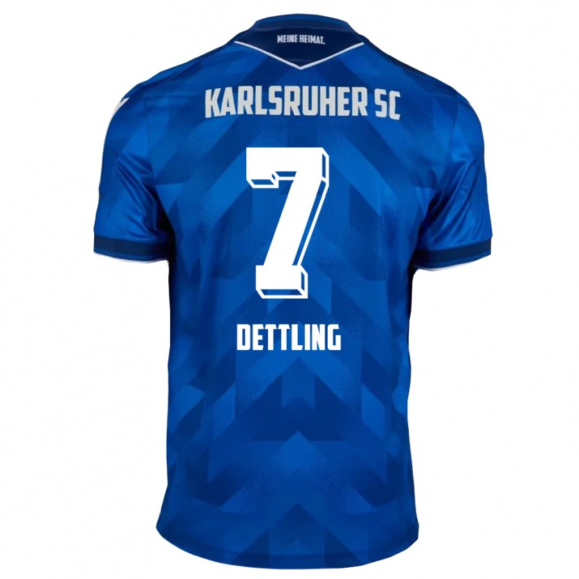 Danxen Kinderen Luis Dettling #7 Blauw Wit Thuisshirt Thuistenue 2025/26 T-Shirt