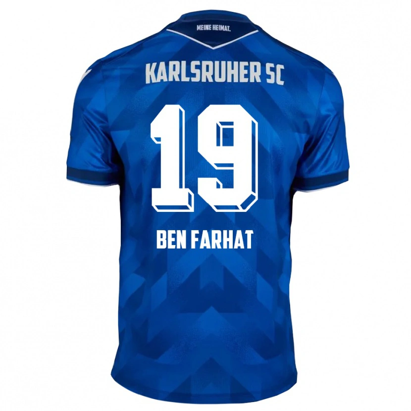 Danxen Kinderen Louey Ben Farhat #19 Blauw Wit Thuisshirt Thuistenue 2025/26 T-Shirt