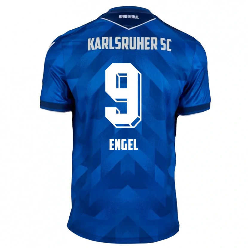 Danxen Kinderen Nico Engel #9 Blauw Wit Thuisshirt Thuistenue 2025/26 T-Shirt