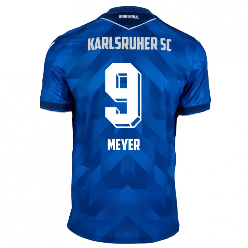 Danxen Kinderen John Meyer #9 Blauw Wit Thuisshirt Thuistenue 2025/26 T-Shirt