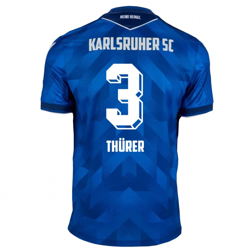 Danxen Kinderen Marlo Thürer #3 Blauw Wit Thuisshirt Thuistenue 2025/26 T-Shirt
