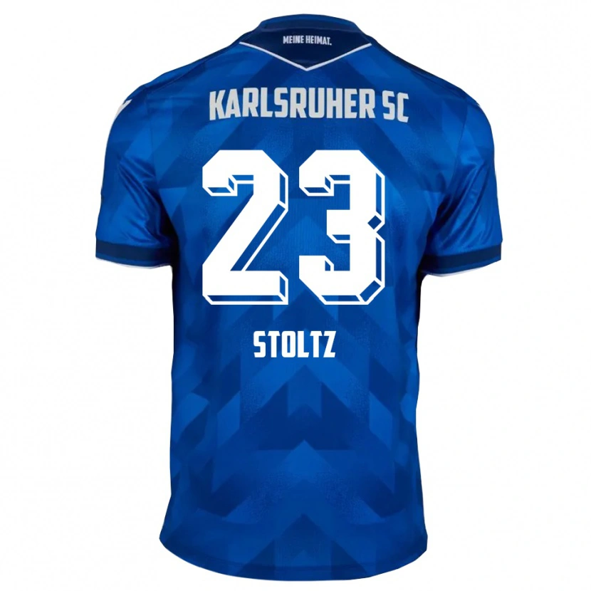 Danxen Kinderen Michael Stoltz #23 Blauw Wit Thuisshirt Thuistenue 2025/26 T-Shirt