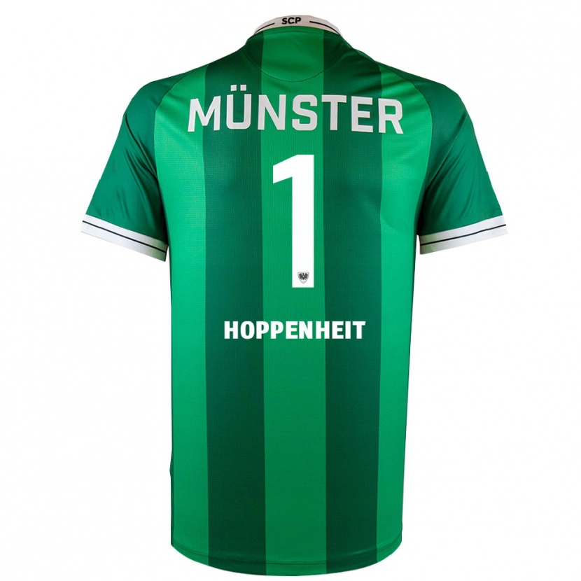 Danxen Kinderen Leander Hoppenheit #1 Groen Wit Thuisshirt Thuistenue 2025/26 T-Shirt