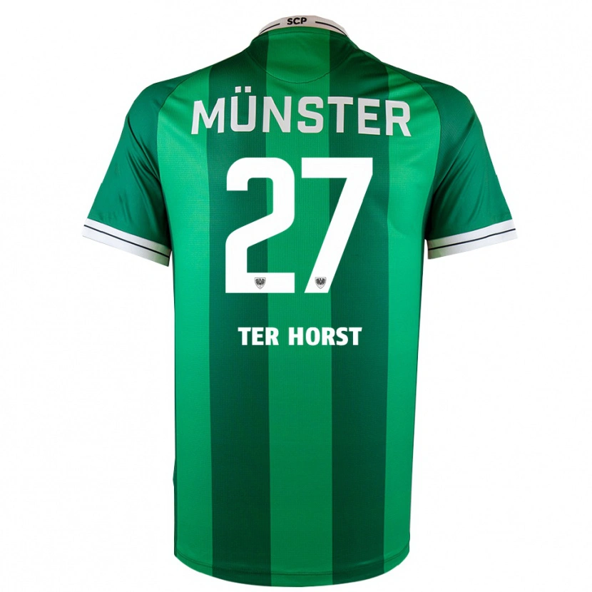 Danxen Kinderen Jano Ter Horst #27 Groen Wit Thuisshirt Thuistenue 2025/26 T-Shirt