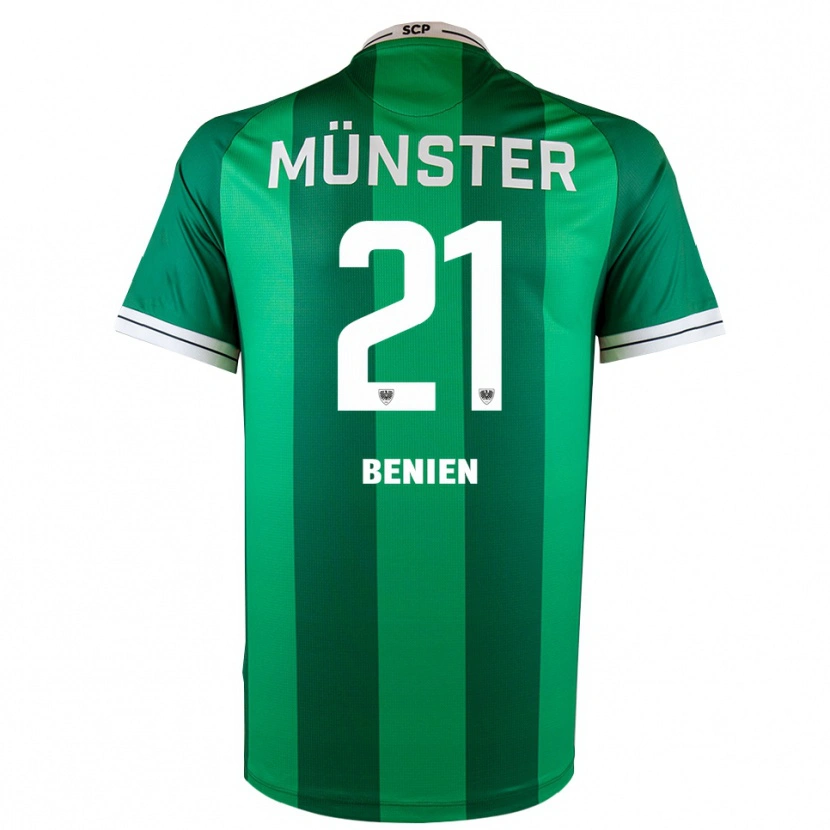 Danxen Kinderen Lennet Benien #21 Groen Wit Thuisshirt Thuistenue 2025/26 T-Shirt