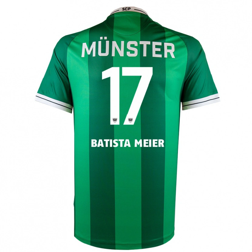 Danxen Kinderen Oliver Batista Meier #17 Groen Wit Thuisshirt Thuistenue 2025/26 T-Shirt