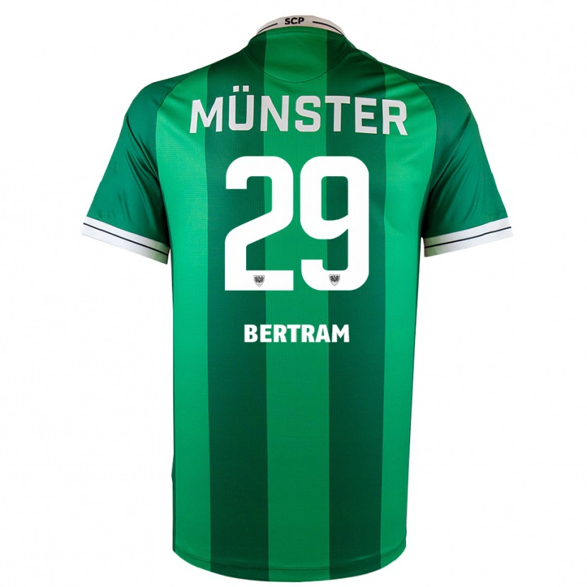 Danxen Kinderen Mats Bertram #29 Groen Wit Thuisshirt Thuistenue 2025/26 T-Shirt