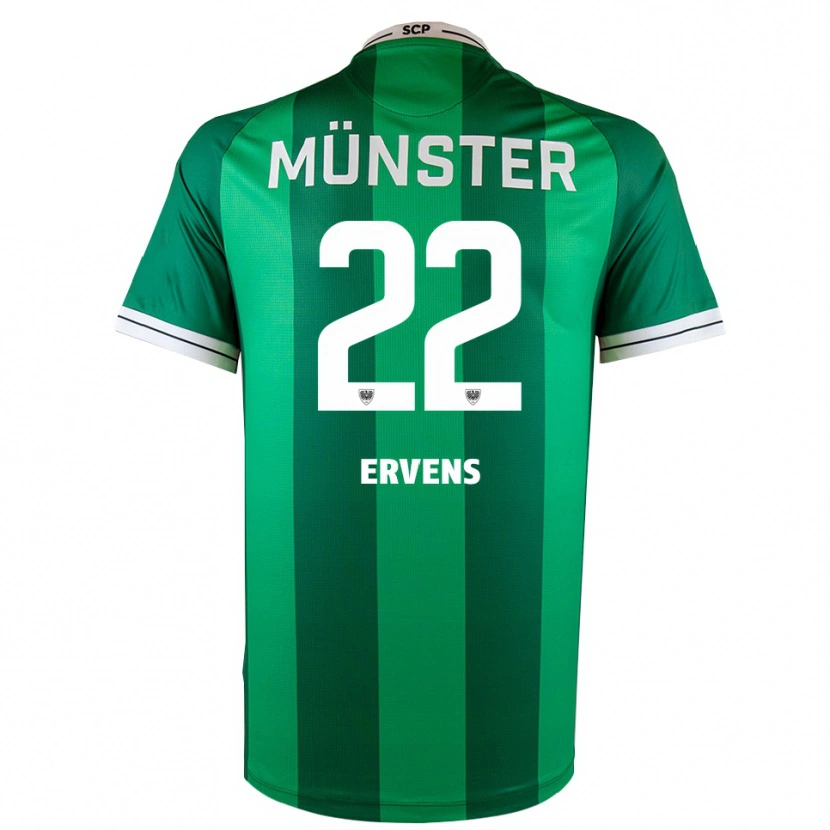 Danxen Kinderen Paul Ervens #22 Groen Wit Thuisshirt Thuistenue 2025/26 T-Shirt