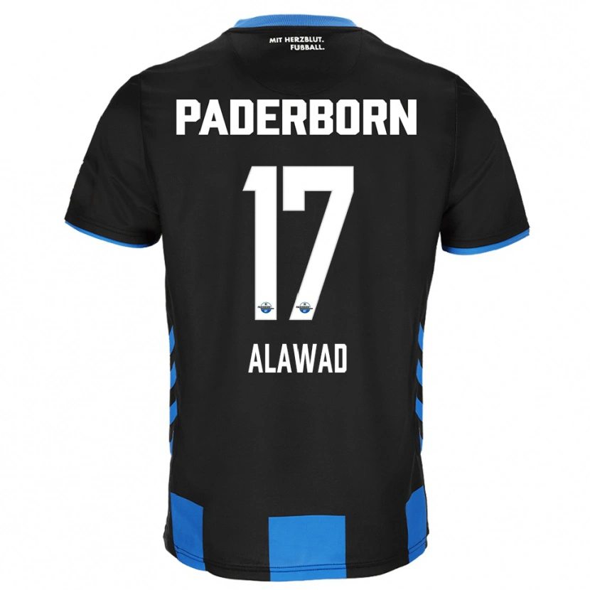 Danxen Kinderen A. Alawad #17 Zwart Blauw Thuisshirt Thuistenue 2025/26 T-Shirt