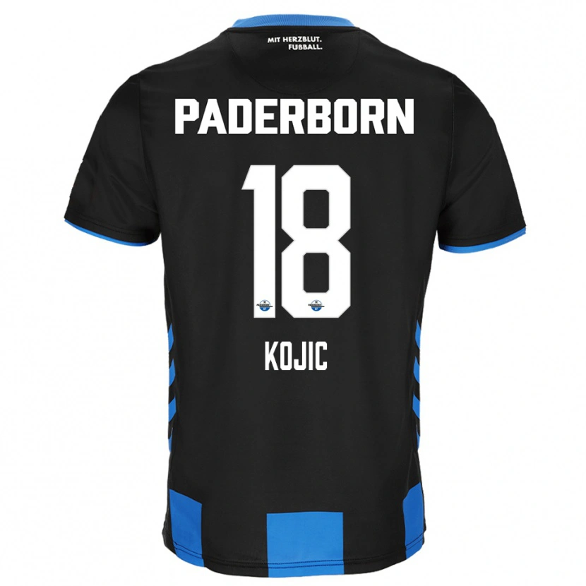 Danxen Kinderen Stanko Kojic #18 Zwart Blauw Thuisshirt Thuistenue 2025/26 T-Shirt